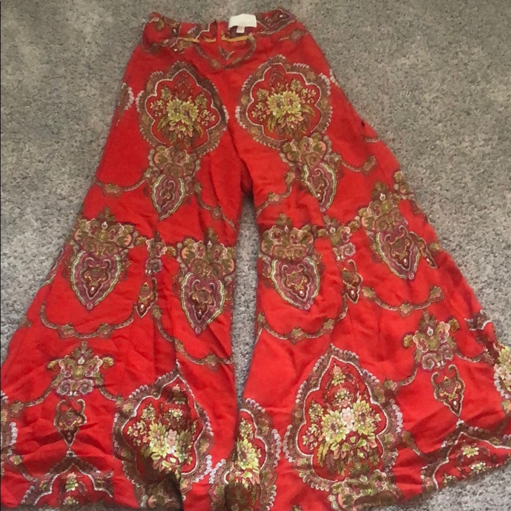 Anthropologie high rise flare pants